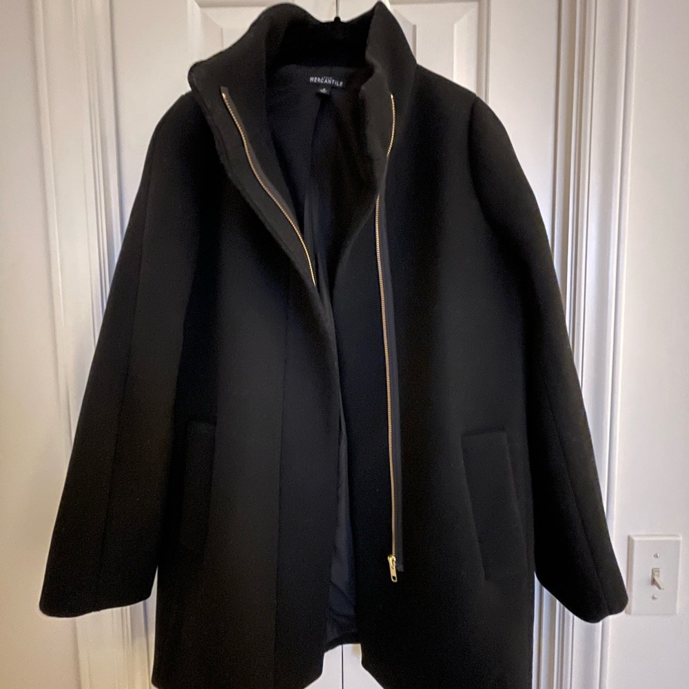 EUC J.Crew Mercantile City Cocoon Coat